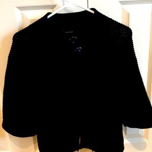 Black cropped sweater